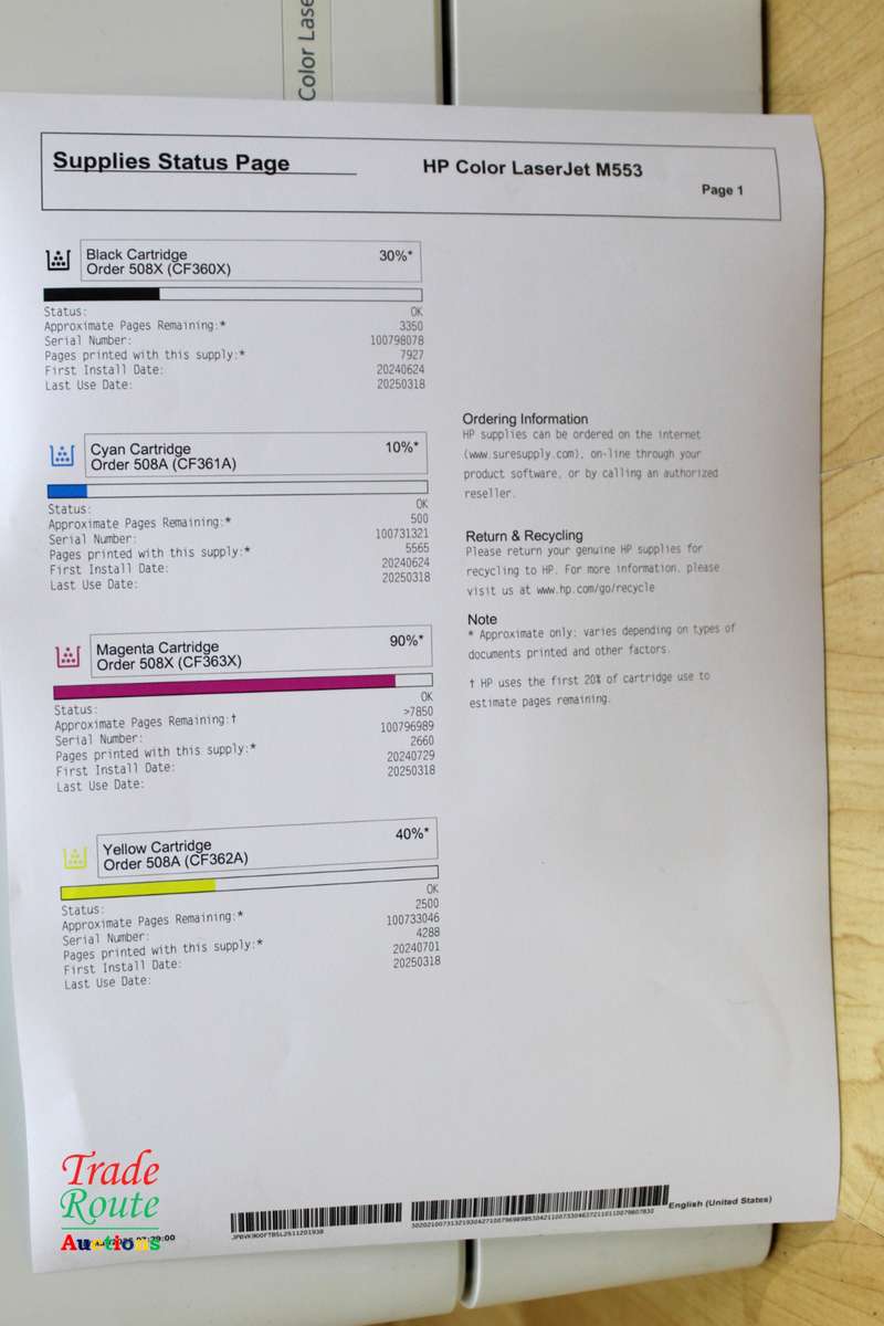 HP Color LaserJet M553 A4 Colour Laser Printer