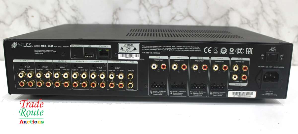 Niles Auriel MRC-6430 Multiroom Audio Controller - 6 Zone Multi Room Amplifier - FAULTY For Spares
