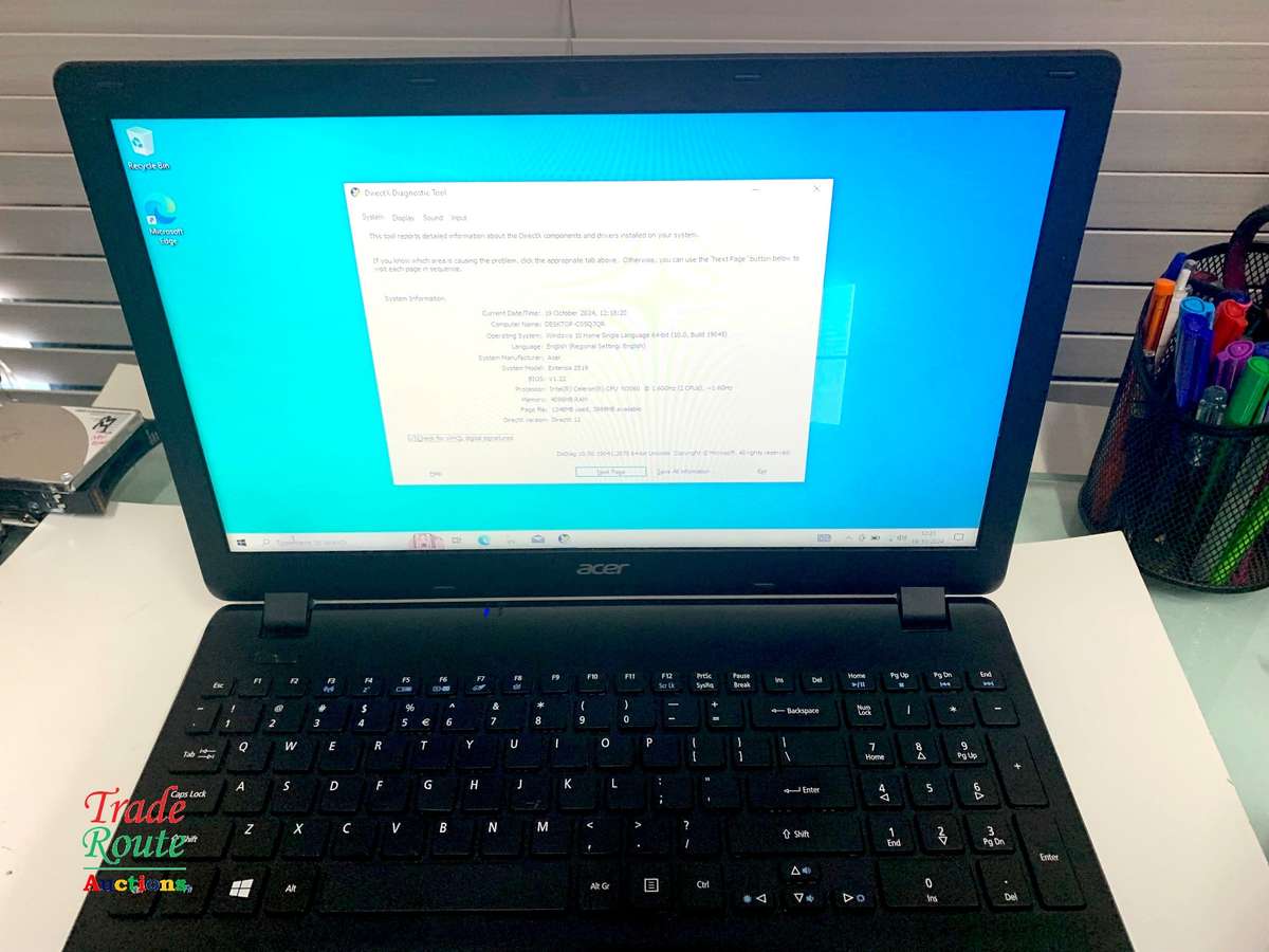 Acer Extensa 2519 15.6inch Laptop | Celeron N3060 1.6GHz | 4GB RAM | 500GB HDD