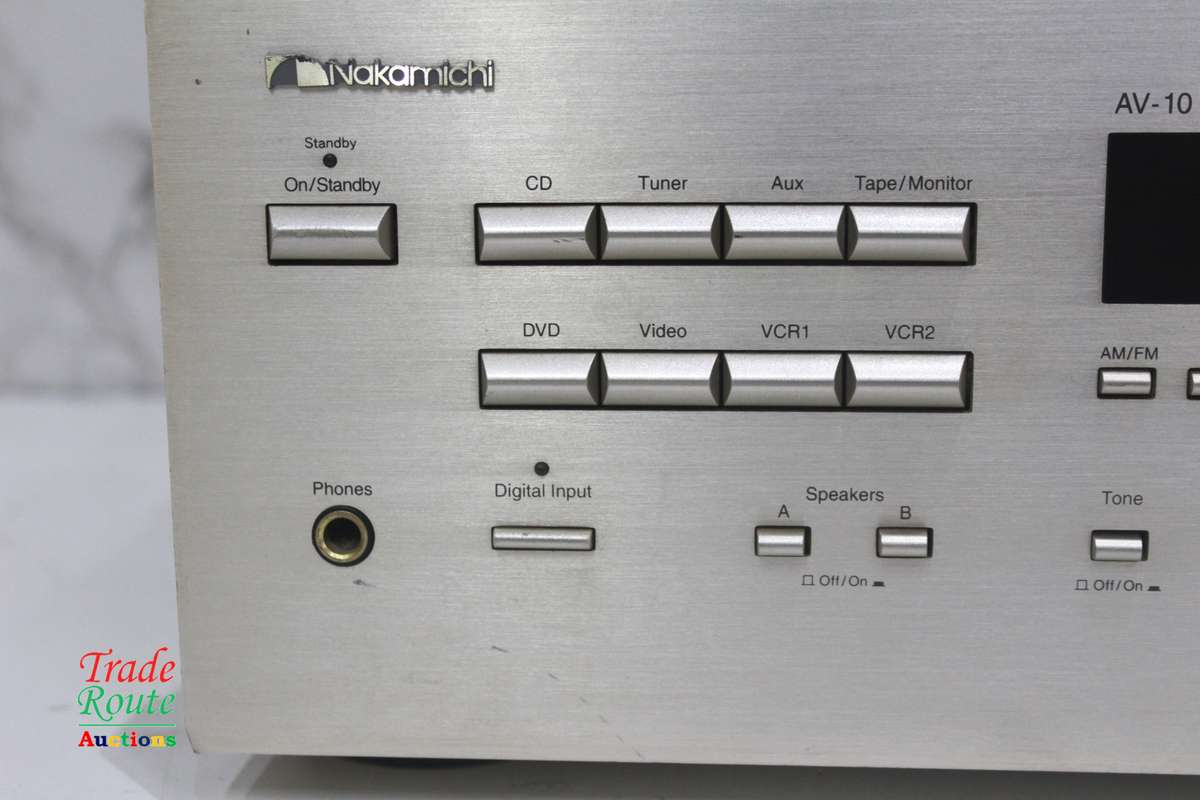 Nakamichi AV-10 AV Receiver - Powers on / No Sound Salvage Stock Faulty