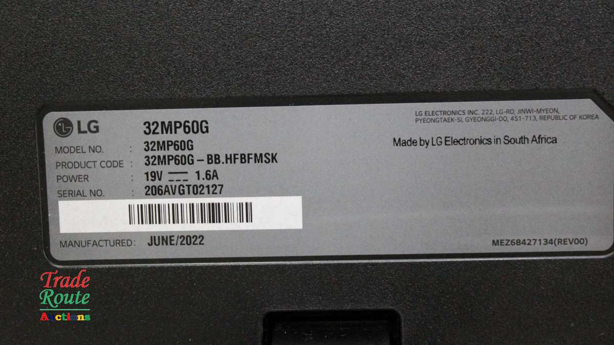 LG 32" FHD IPS Gaming Monitor 32MP60G 1920 x 1080