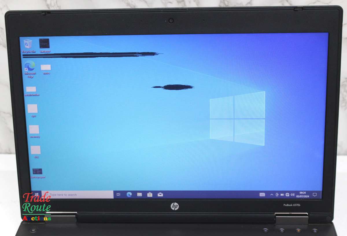 HP PROBOOK 6570b 15.6 Inch Laptop  | CORE i5 3210M 2.5GHZ | 4GB RAM | 250GB SSD - Screen Faulty