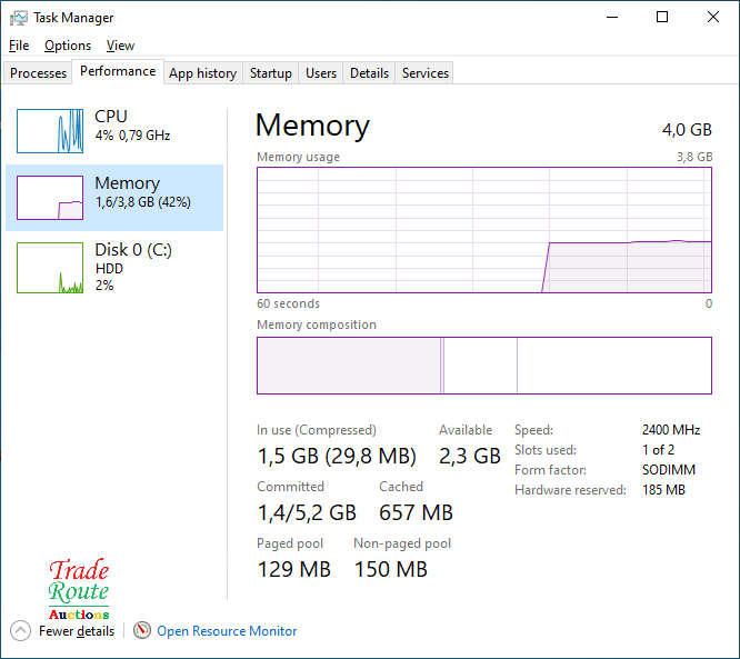 HP Laptop 15-dw1xxx 15 inch | Intel Celeron N4020 1.1GHz |  4GB RAM | 500GB HDD | LAPTOP