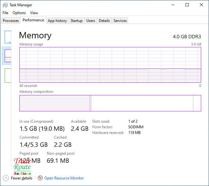 HP PROBOOK 6570b 15.6 Inch Laptop  | CORE i5 3210M 2.5GHZ | 4GB RAM | 250GB SSD