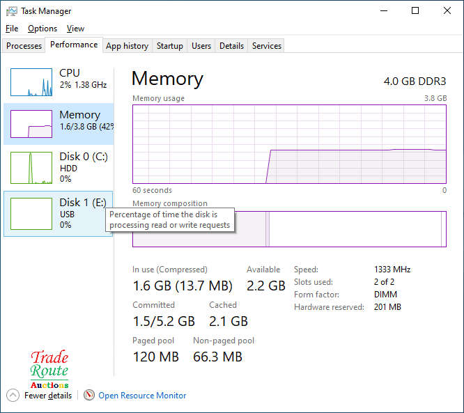 DELL VOSTRO 1540 LAPTOP | CORE i3 M380 2.53GHz | 4GB RAM | 500GB HDD - Faulty Battery