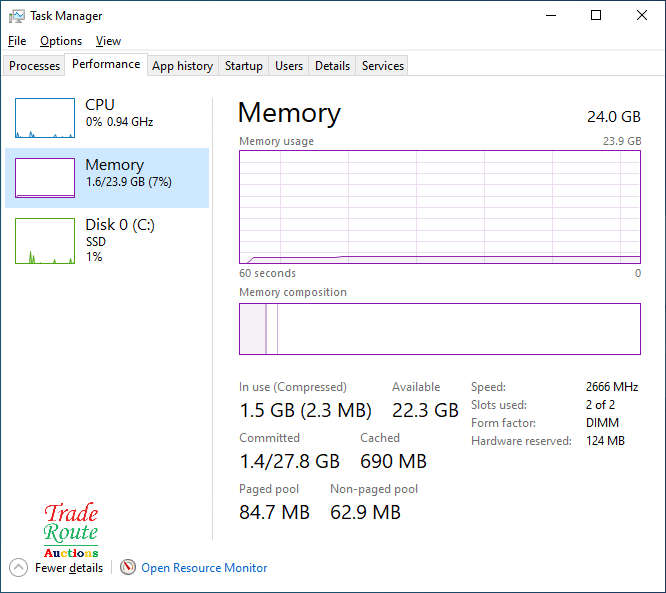 Cougar Gaming PC Core i7 9th Gen 3.0GHz 24GB RAM 128GB SSD