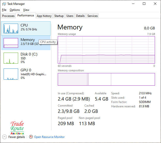 Micro Desktop PC | Core i7 2.5Ghz | 8GB RAM | 256GB SSD