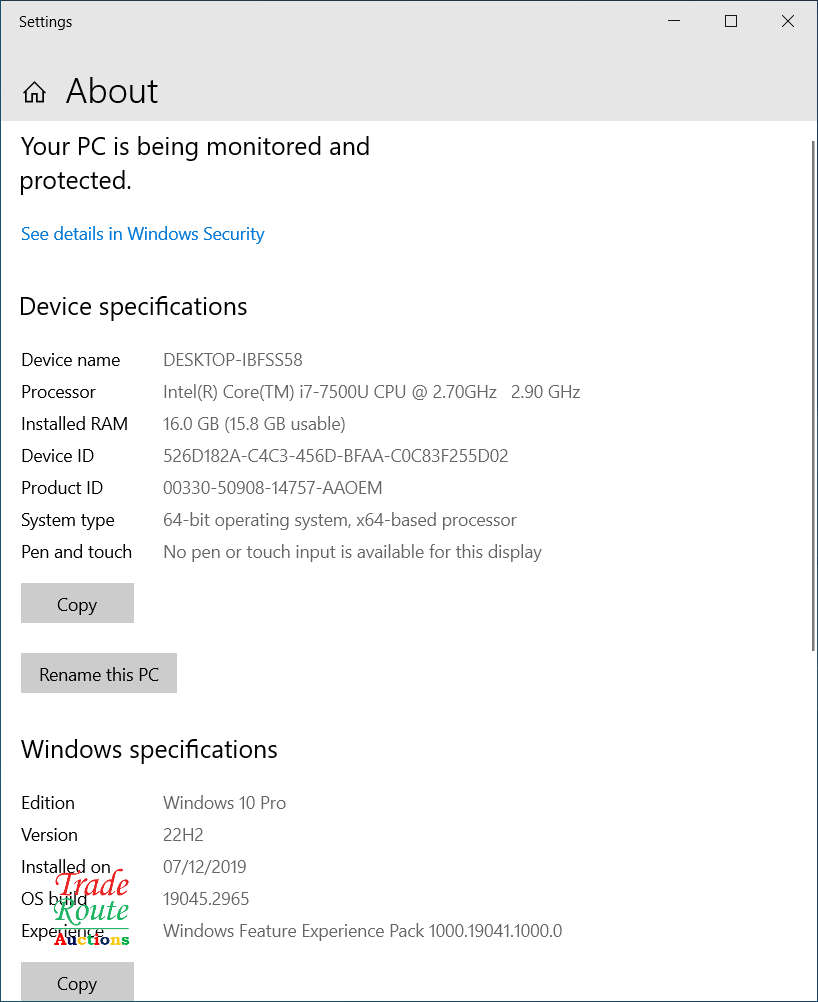 Dell Vostro 5568 15.6 LAPTOP | Intel Core i7 7th Gen 16GB RAM 275GB SSD Nvidia 4GB ** FAULTY BATTERY