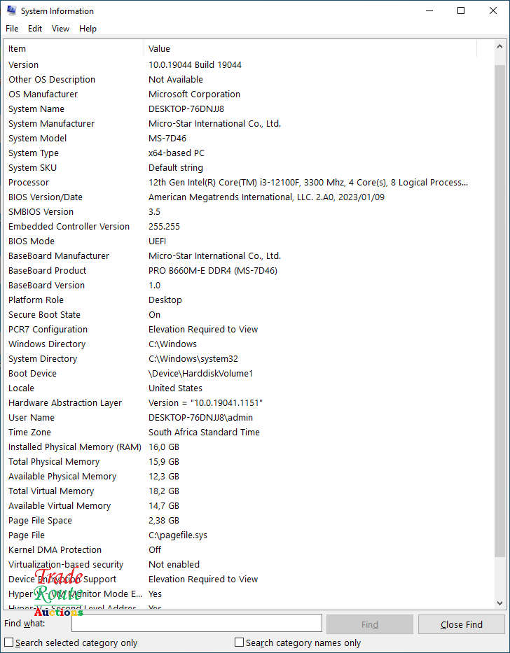 Evetech MSi Gaming PC Core i3 12th Gen 16GB RAM NVIDIA GeForce GT 710 Graphics Card