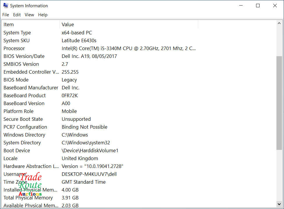 DELL LATITUDE E6430 Laptop | CORE i5 3340M 2.7GHz | 4GB RAM | 500GB HDD | HDMI | NOTEBOOK