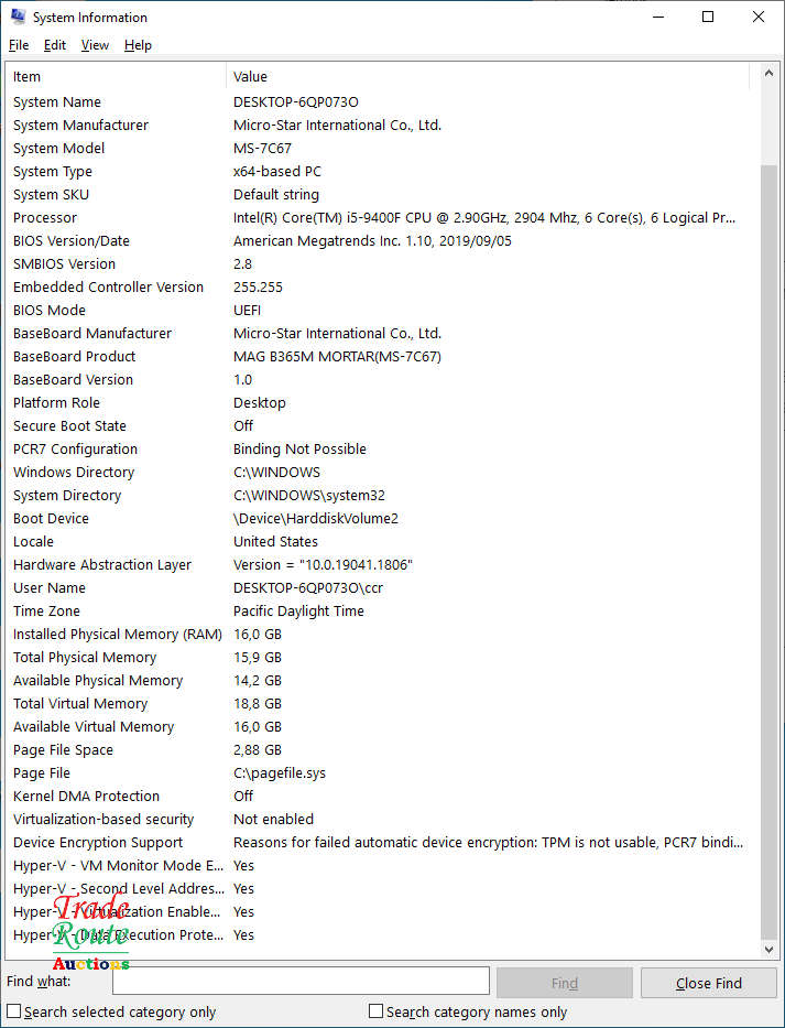 Evetech MSi Gaming PC Core i5 9th Gen 16GB RAM 512GB SSD AMD RX 5700 XT 8GB Graphics Card