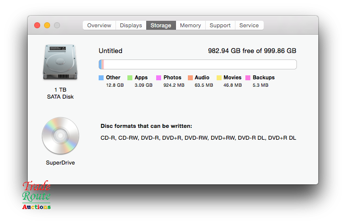 Apple Imac 21.5 Inch Core i5 2.7ghz 16GB RAM 1TB HDD