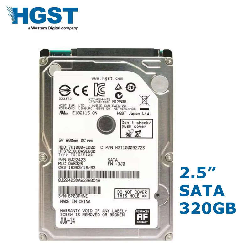 HGST 320GB HDD 2.5-inch for Laptops/Desktops - 320GB Hard Disk