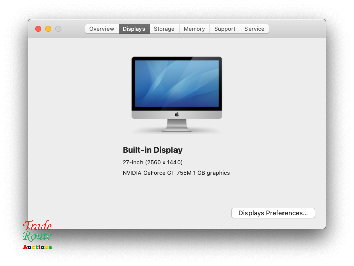 iMAC | 27 INCH | Core i5 3.4GHz | 8GB RAM | 1TB HDD ULTRASLIM  Nvidia GTX 2GB Graphics - Tiny Crack