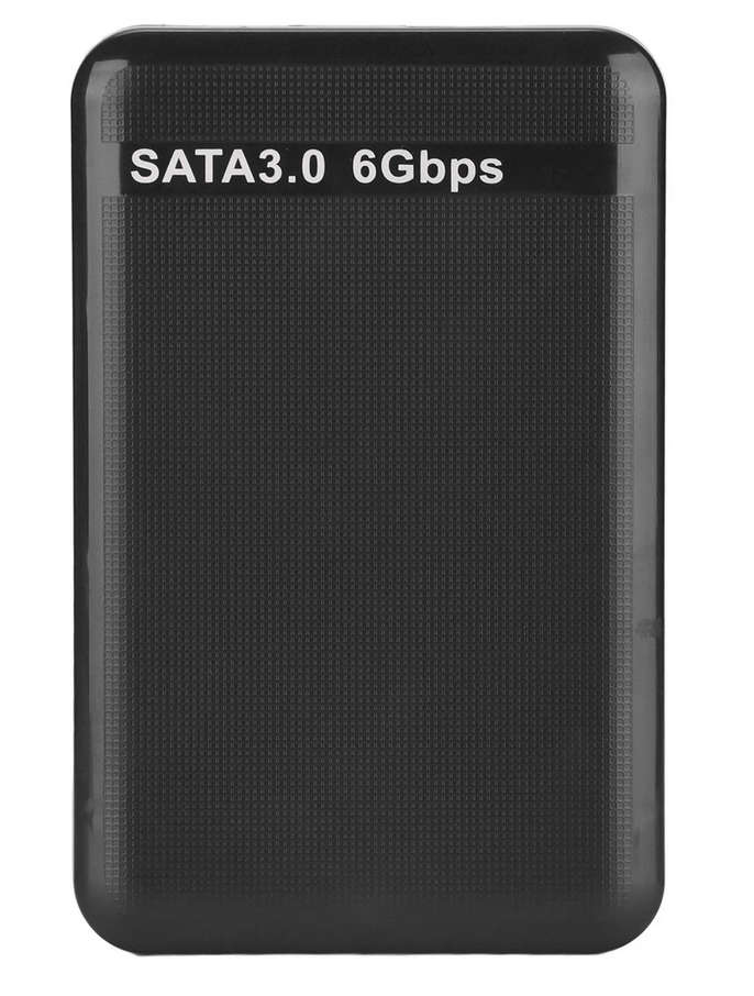 USB 3.0 SATA External Hard Drive Case 2.5 Inch Enclosure Caddy for HDD SSD [Black]