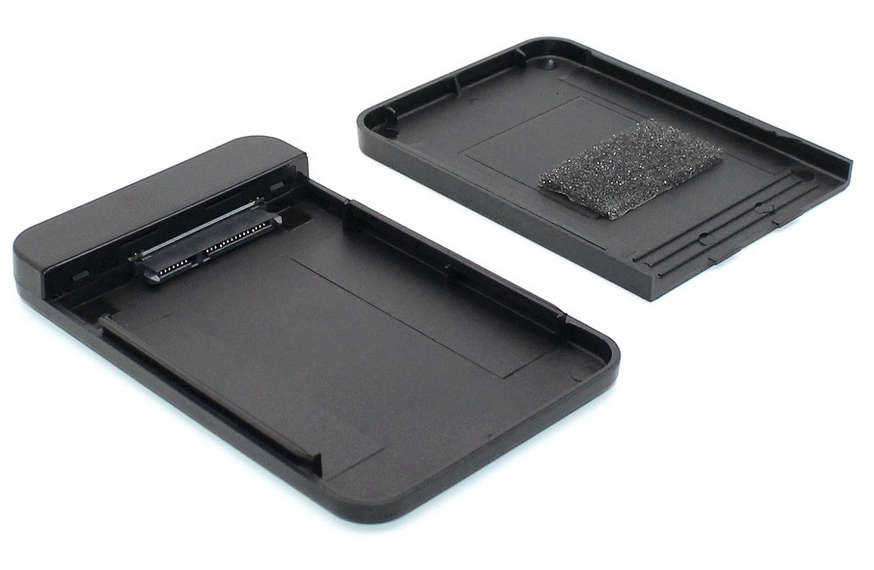 USB 3.0 SATA External Hard Drive Case 2.5 Inch Enclosure Caddy for HDD SSD [Black]