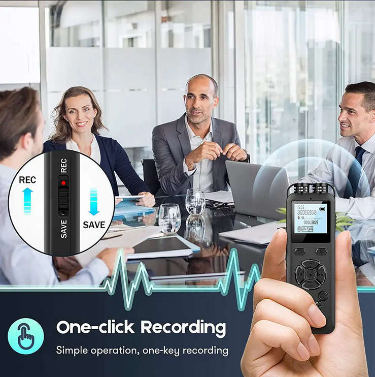 Digital Voice Recorder Portable Voice Activated Dictaphone