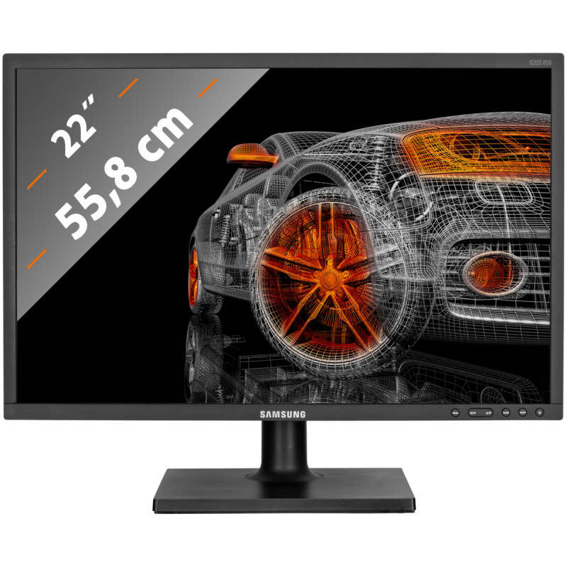 Samsung S22E450BW 22-Inch LED Monitor - DVI & VGA -  1680 x 1050 [  VGA & DVI PORTS ]
