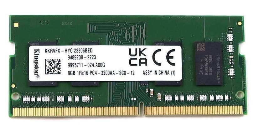 Kingston 8GB DDR4 RAM 3200 MHz Memory Module for Laptops