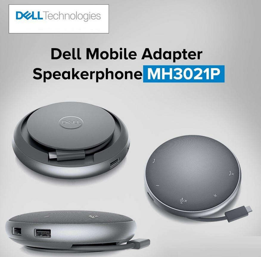 Dell Speakerphone with Multiport Adapter - MH3021P Conference Speakerphone
