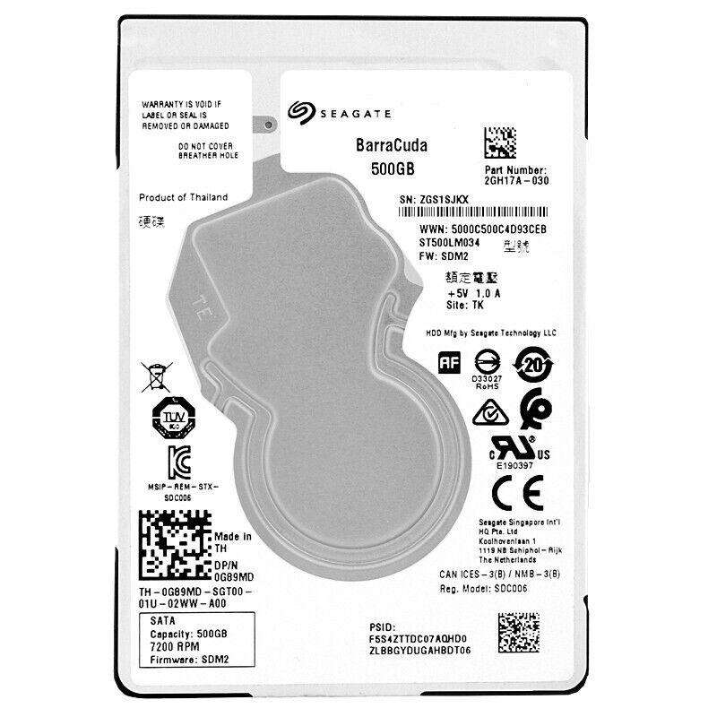 Seagate Barracuda 500GB HDD for Laptops [ ST500LM034 ]