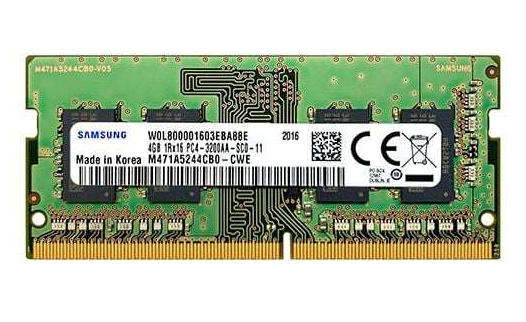Samsung 4GB DDR4 3200Mhz RAM Memory for Laptops Mini PCs