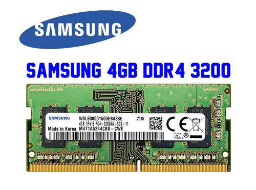 Samsung 4GB DDR4 3200Mhz RAM Memory for Laptops Mini PCs