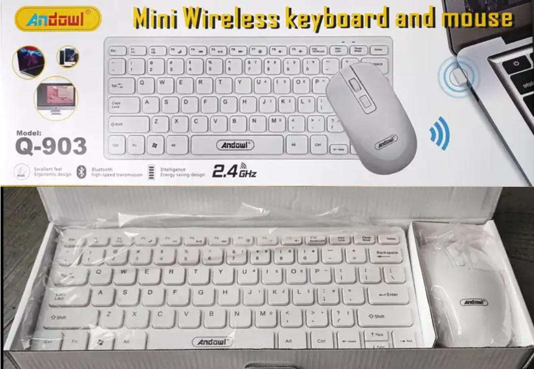 Wireless Keyboard and Mouse Combo For PC Computer & Apple Imacs
