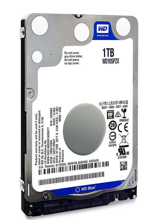 WD Blue 1TB 2.5-inch SATA HDD for Laptops Mini Pcs