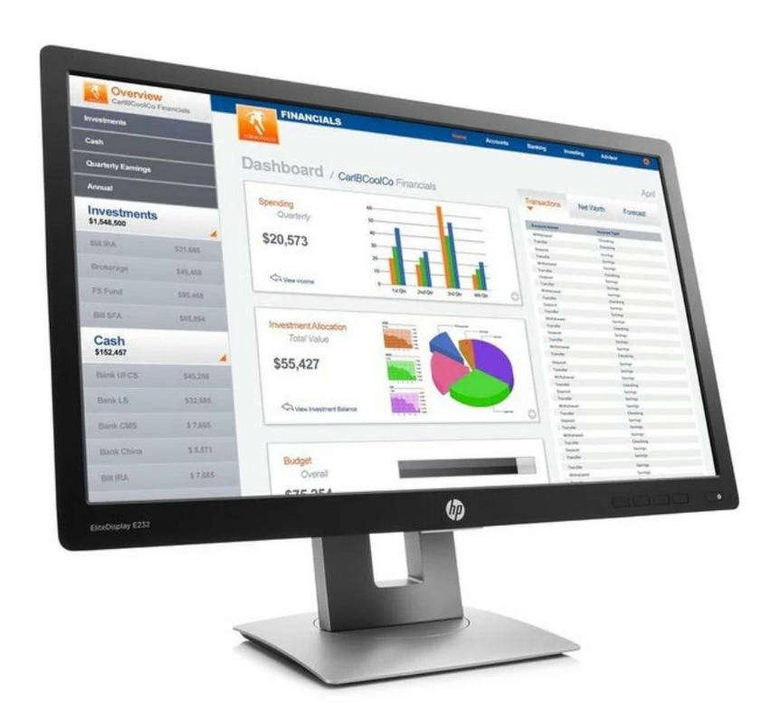 HP EliteDisplay E232 23-inch ull HD Widescreen Monitor (VGA+HDMI+DP)