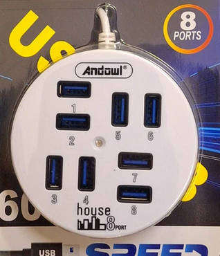 8 Ports USB 3.0 Hi-Speed Hub