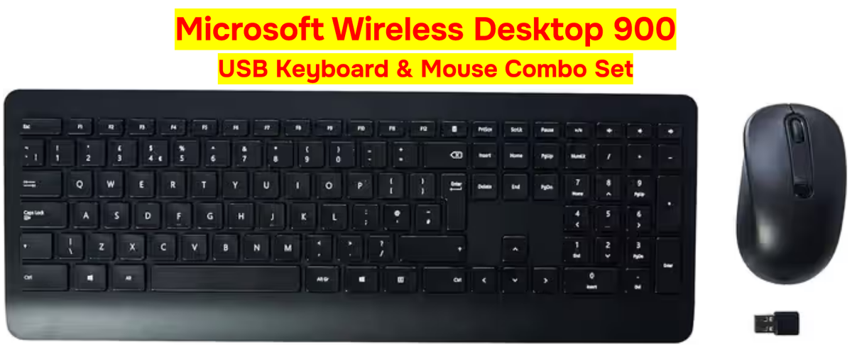 Microsoft Wireless Desktop 900 USB Keyboard & Mouse Combo Set