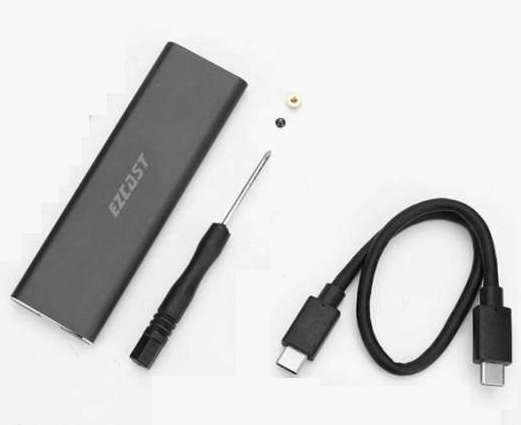 M.2 NVME Portable SSD Enclosure USB 2.1 GEN2 to PCI-E Gen 3X2 EZCast