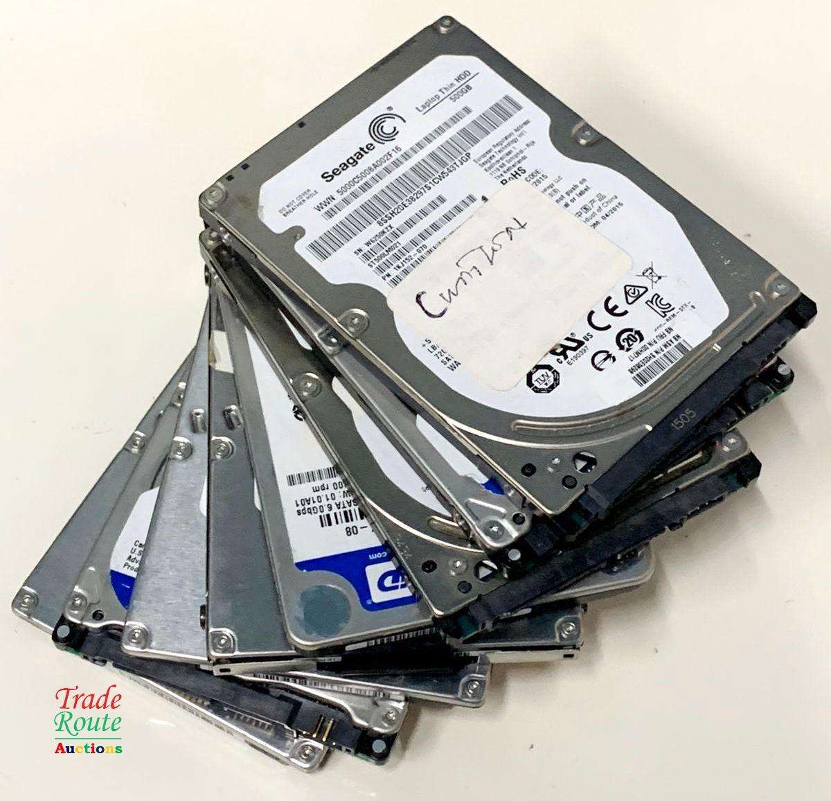 8 x HDD Lot - Salvage Stock - 1 bid gets all 8 - for Spares