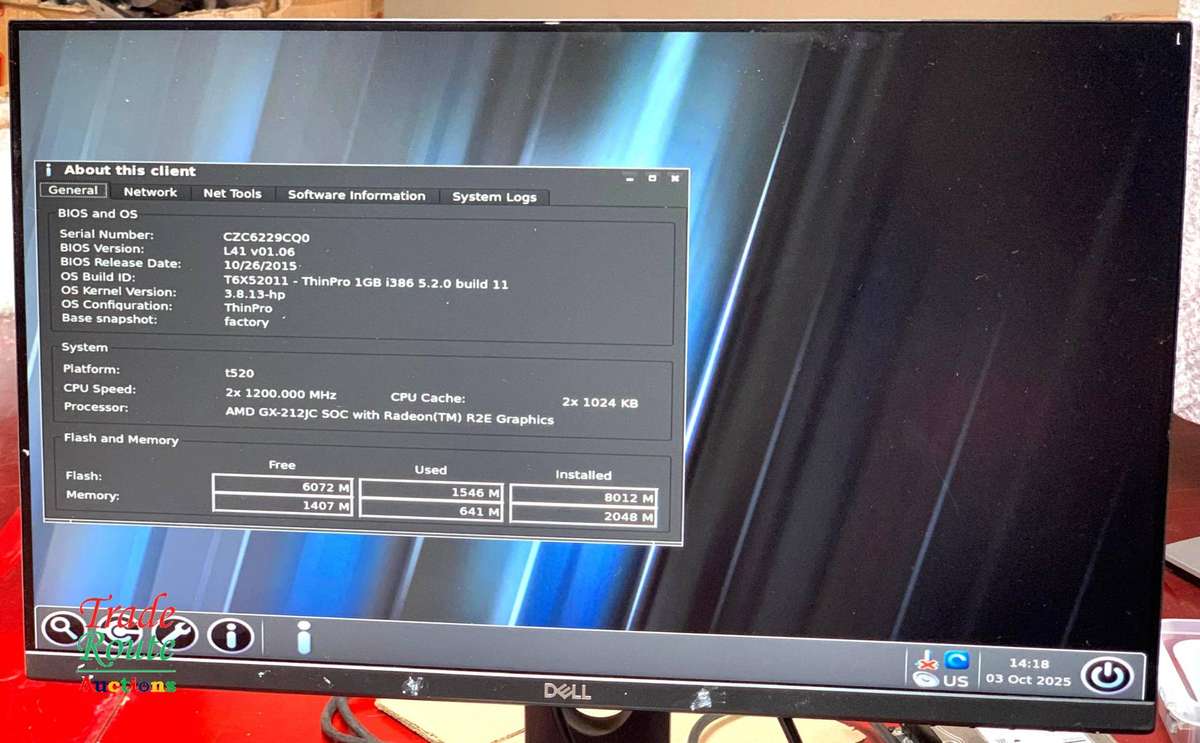 HP T520 Thin Client Desktop Computer