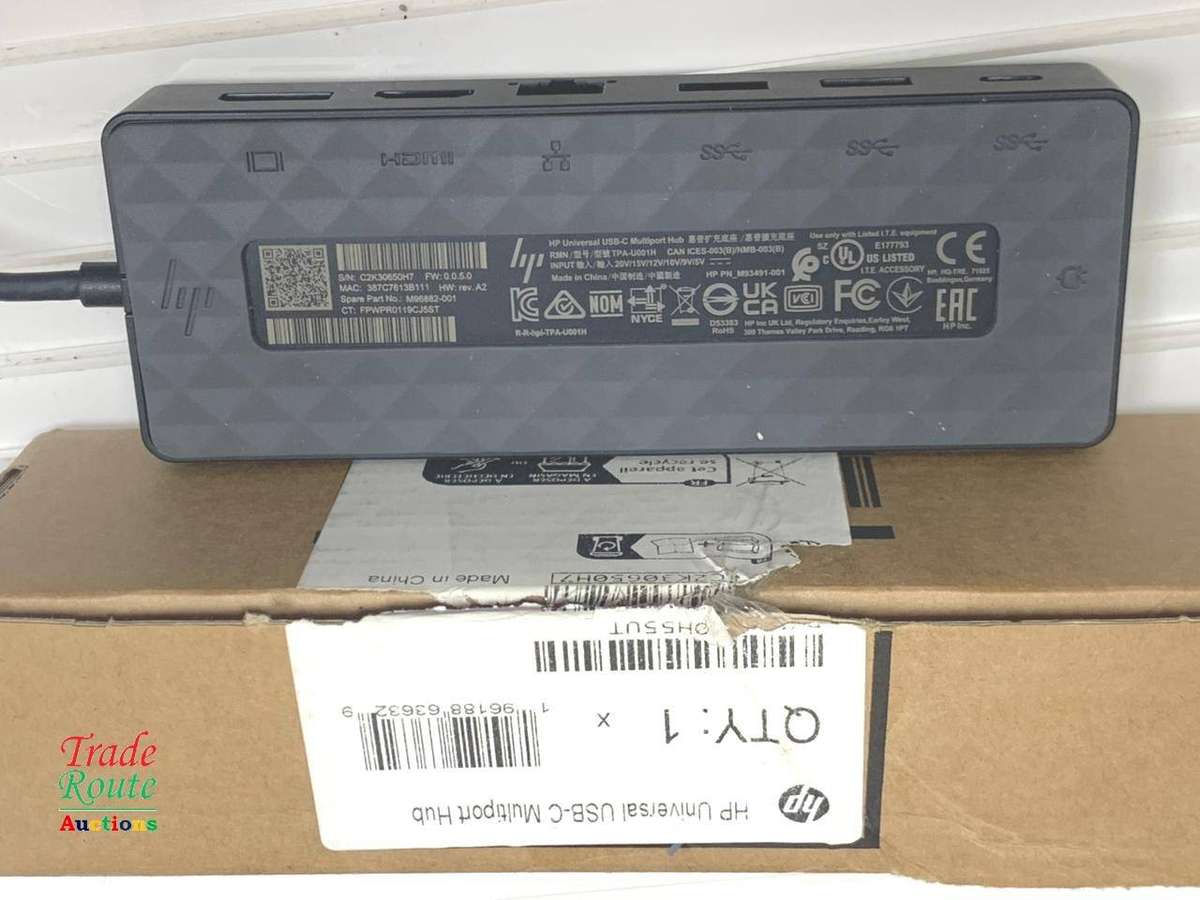HP Universal 7-in-1 USB-C Multiport Hub Docking Station 50H55UT (Open box)