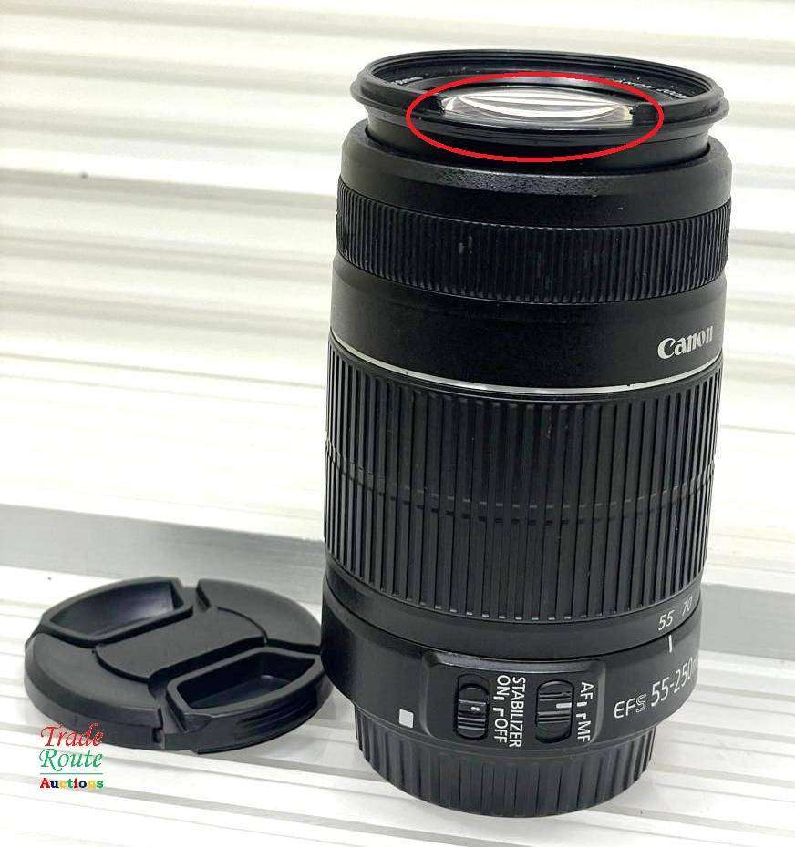 Canon EF-S 55-250m IS (Image Stabilizer)  Lens (cracked filter ring)