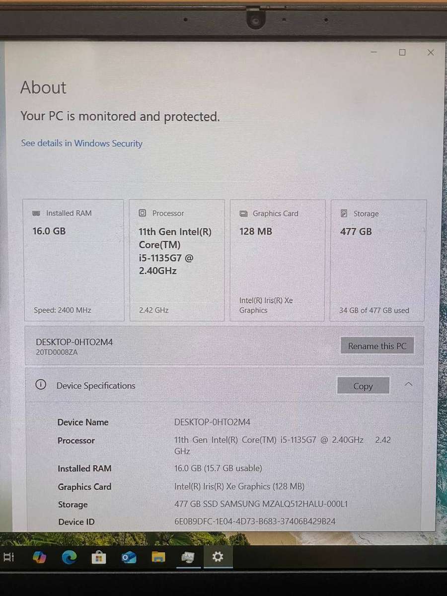 Lenovo Thinkpad E15 Laptop | Core i5 1135G7 2.4GHz | 16GB RAM 512GB SSD Win 11 Pro