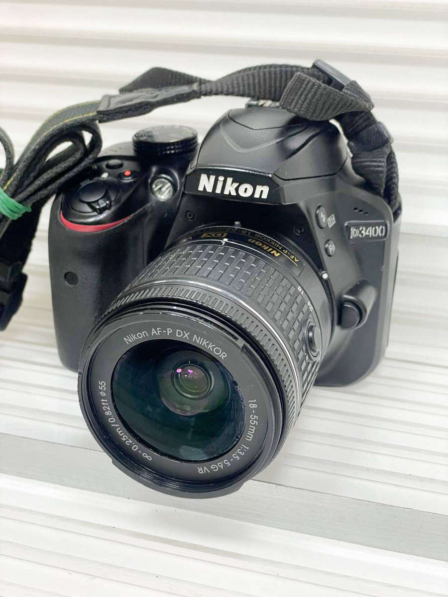 Nikon D3400 24.2 MP DSLR Camera body + Nikon AF-P 18-55 VR Lens Kit