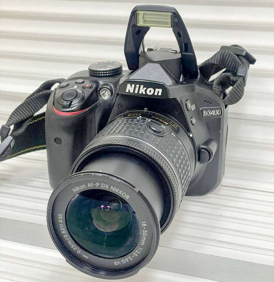Nikon D3400 24.2 MP DSLR Camera body + Nikon AF-P 18-55 VR Lens Kit