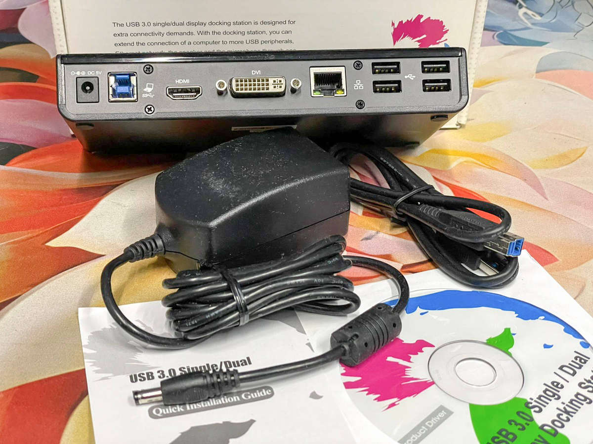 Universal Docking Station USB3.0 for Laptops & Desktops  Single/Dual Display HDMI & DVI 6x USB Ports