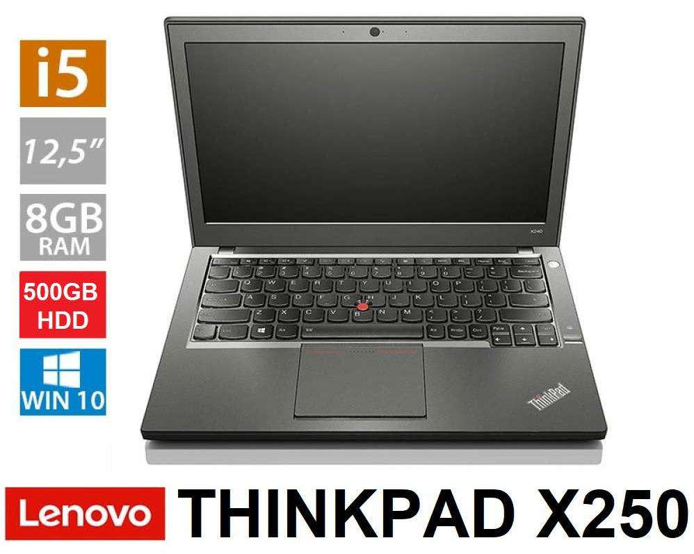 LENOVO Thinkpad X250 12.5" NoteBook | CORE i5 2.3GHz | 8GB RAM | 500GB HDD