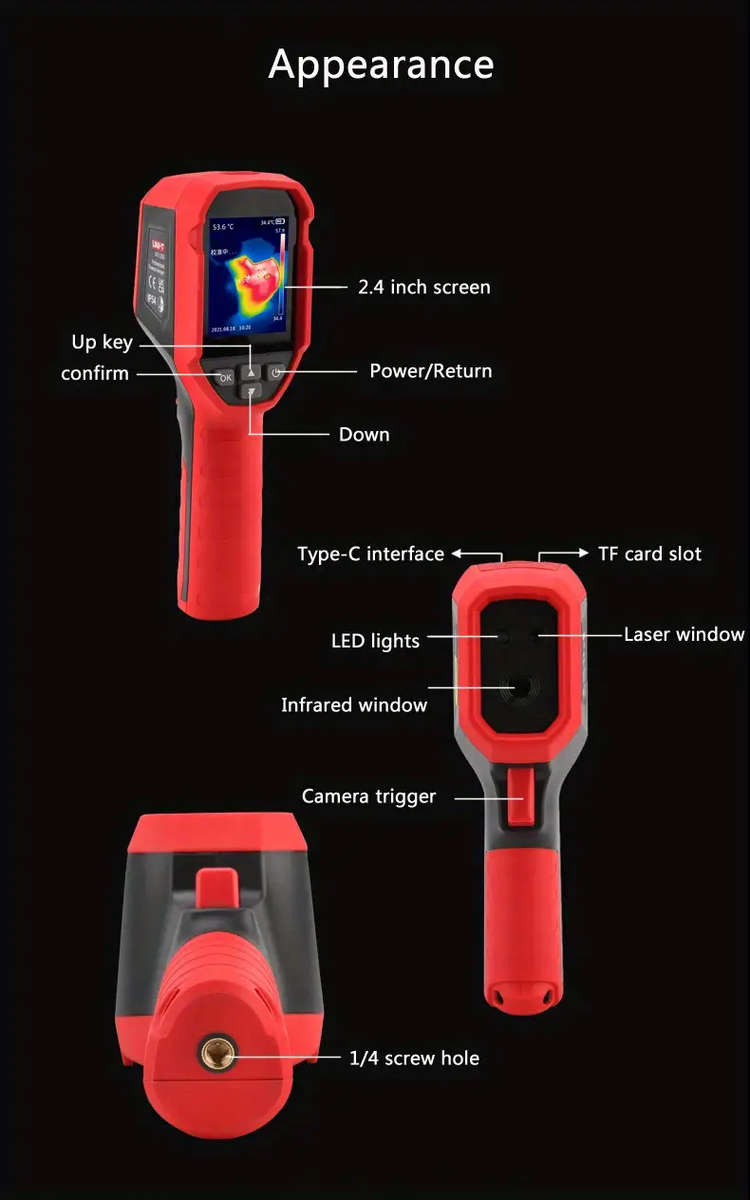 UNI-T Industrial Infrared Thermal Imaging Handheld Thermal Camera