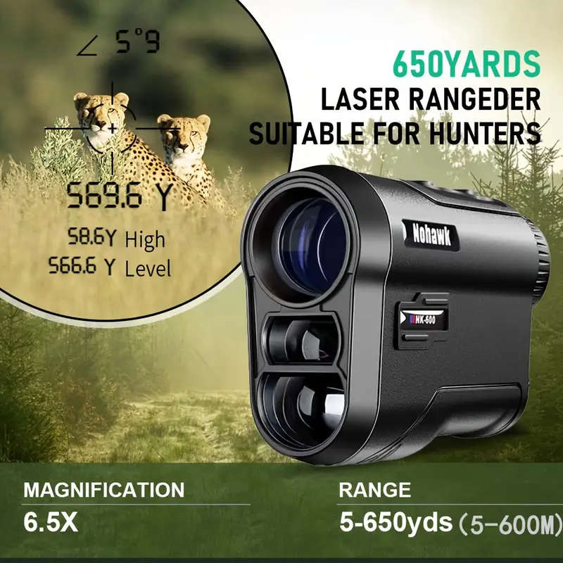 Golf Rangefinder With Angle Switch 600 Yards For Golfing Hunting