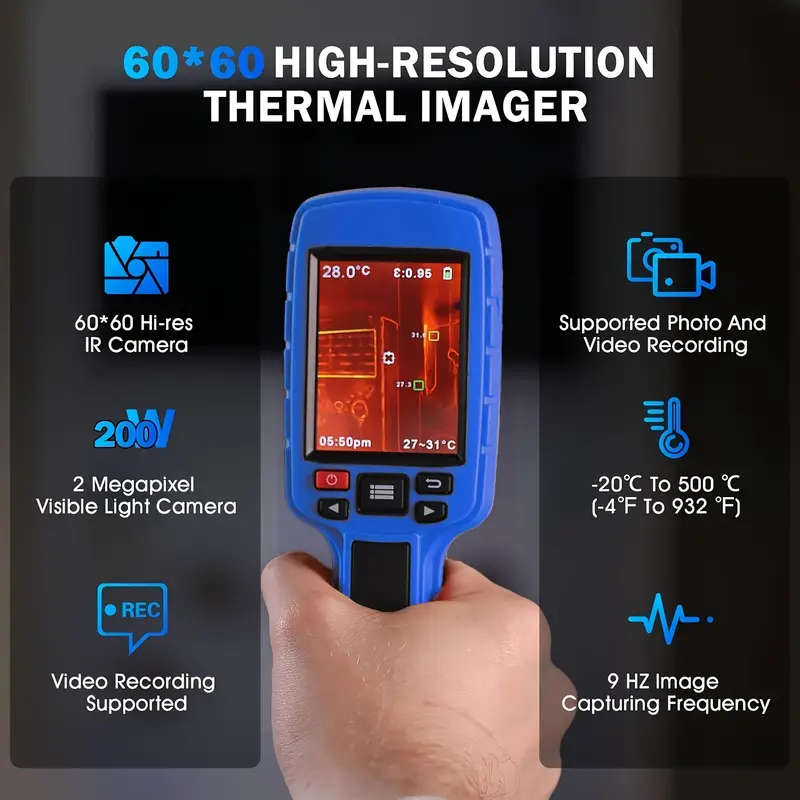 HD Infrared Thermal Imager Handheld Thermal Imaging Camera