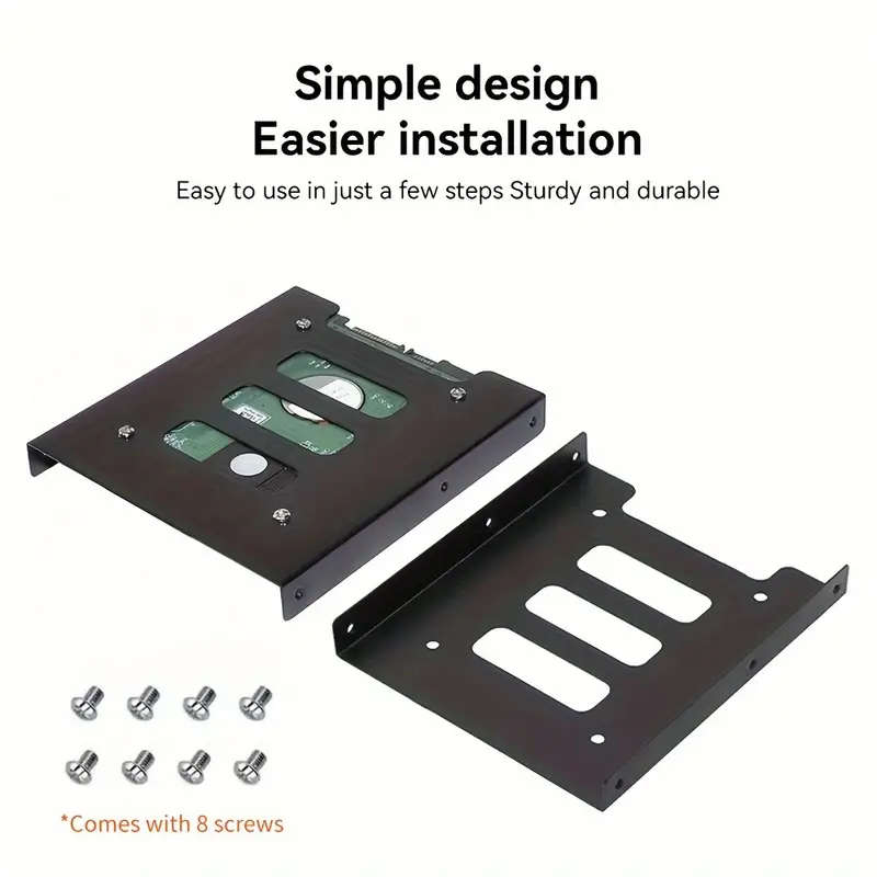 HDD SSD 2.5 inch To 3.5 inch HDD Mounting Bay Metal Bracket with Screws