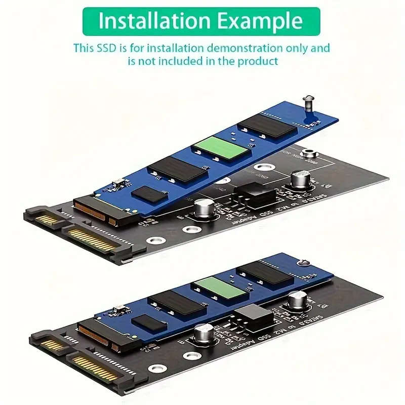 NGFF M.2 B-Key SSD to SATA III Adapter Converter Card