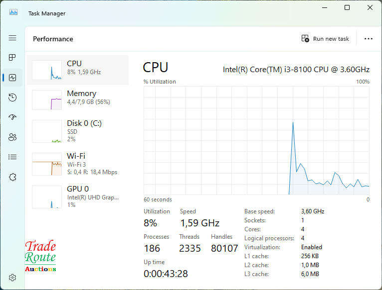 Mecer Jupiter H310 MINI PC Intel Core i3-8100 8th Gen 3.6GHz 8GB RAM 512GB SSD