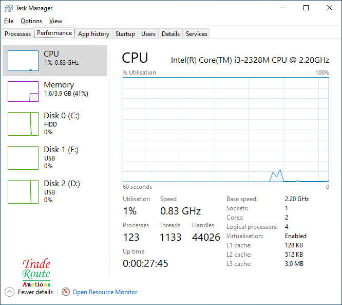 Fujitsu Siemens Lifebook A Series Laptop - Core i3 2328M 2.2GHz 4GB RAM 750GB HDD - Faulty Battery