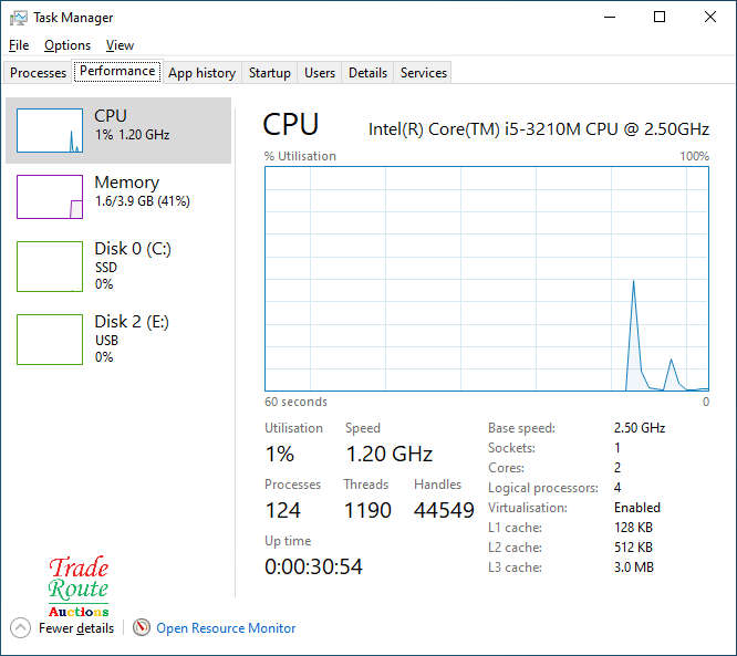 Fujitsu Lifebook Laptop Core i5 - 4GB RAM - 256GB SSD - Faulty Keyboard - Salvage Stock